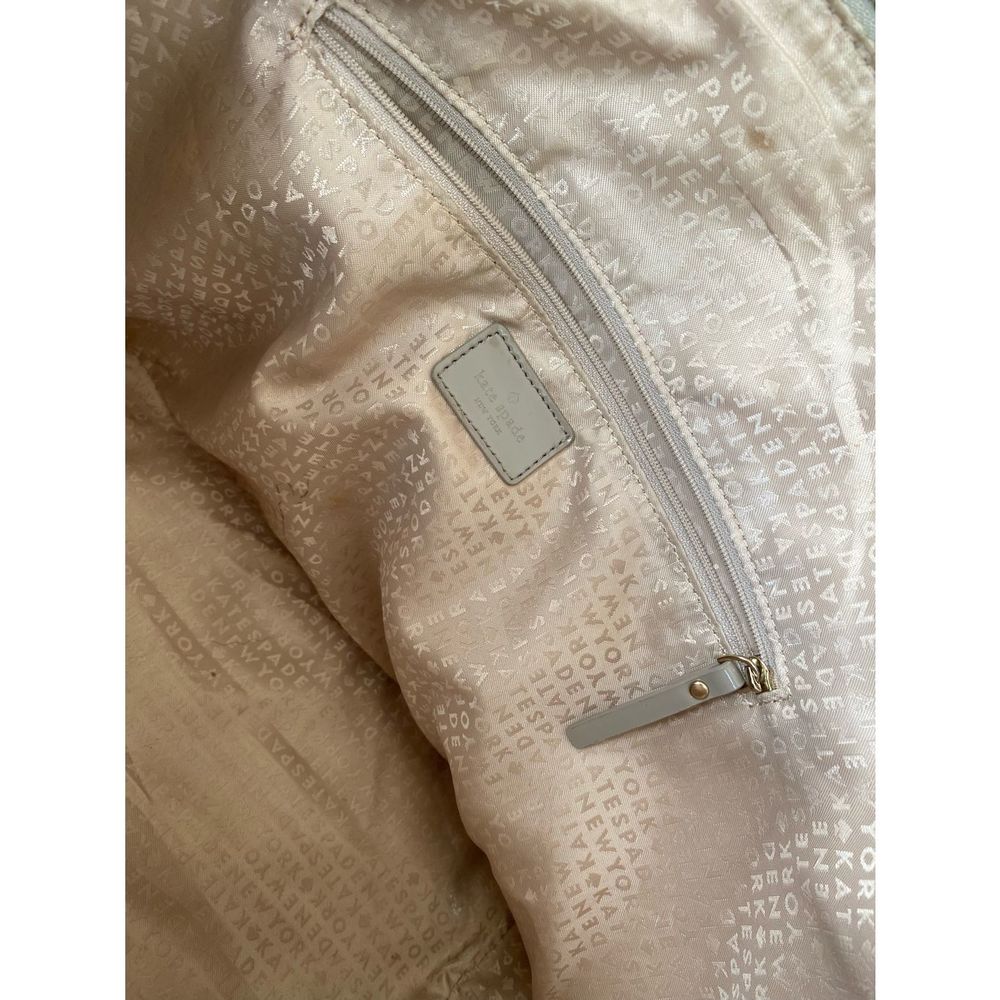 Kate Spade patent leather tote handbag- beige - tan - Picture 5 of 16